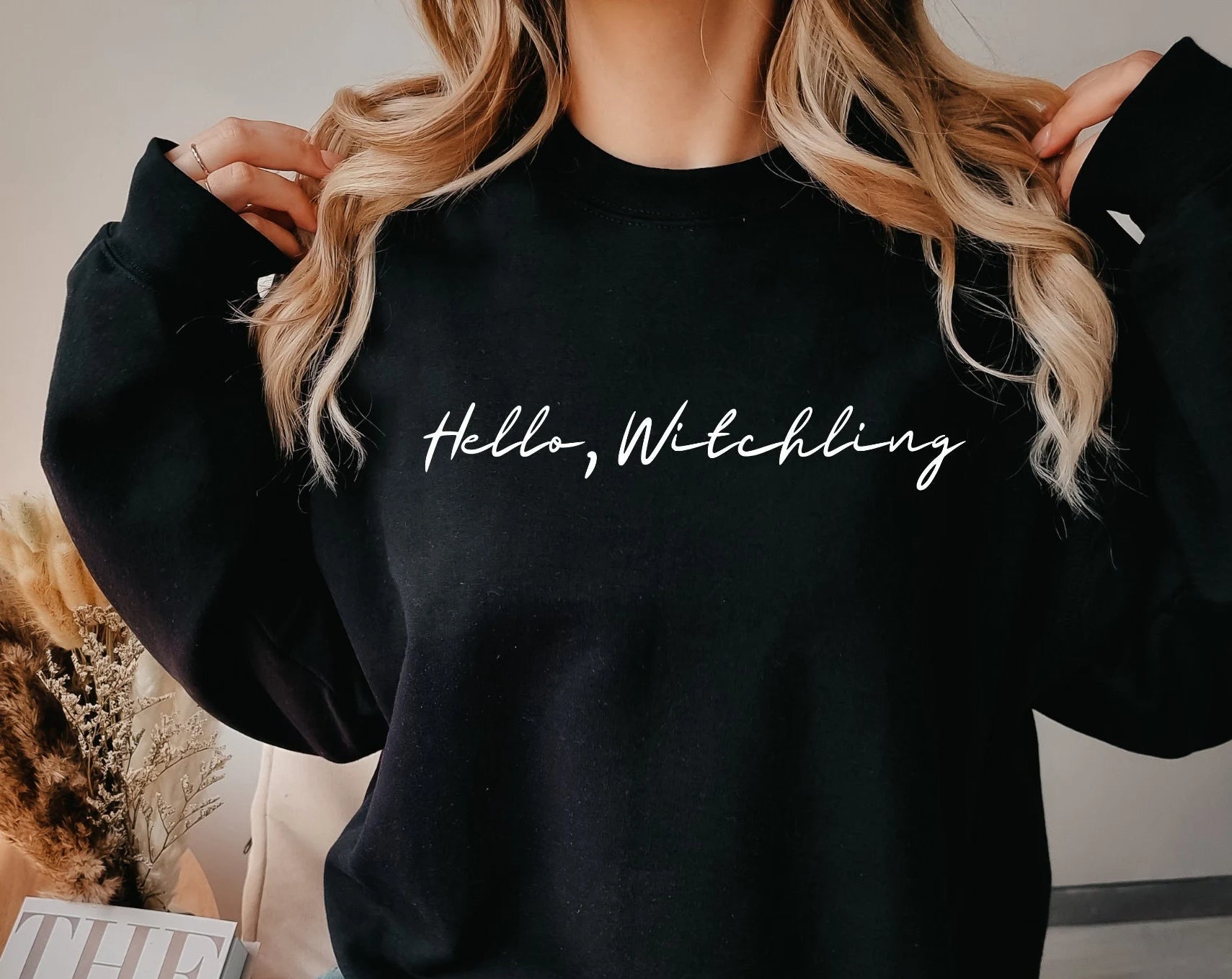 Throne of Glass Merch, Hello Witchling Manon Blackbeak The Thirteen Sweatshirt, Gift for Readers, TOG Sweatshirt