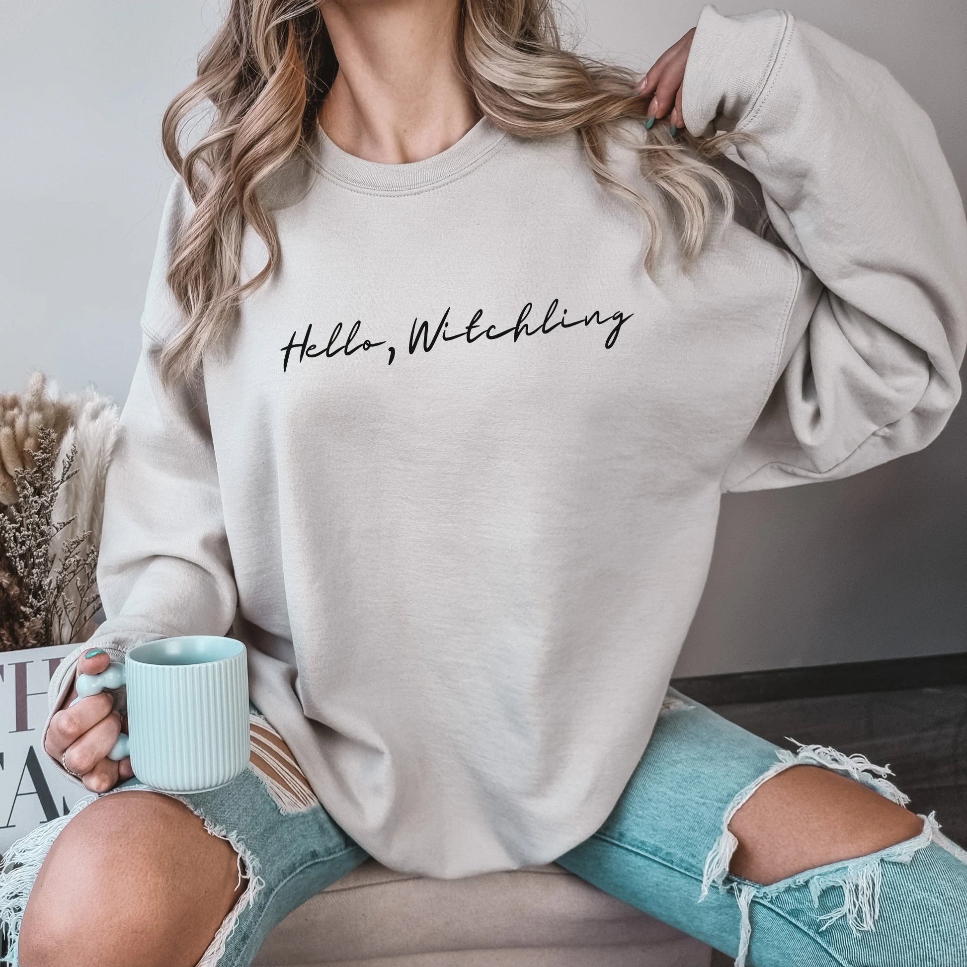 Throne of Glass Merch, Hello Witchling Manon Blackbeak The Thirteen Sweatshirt, Gift for Readers, TOG Sweatshirt