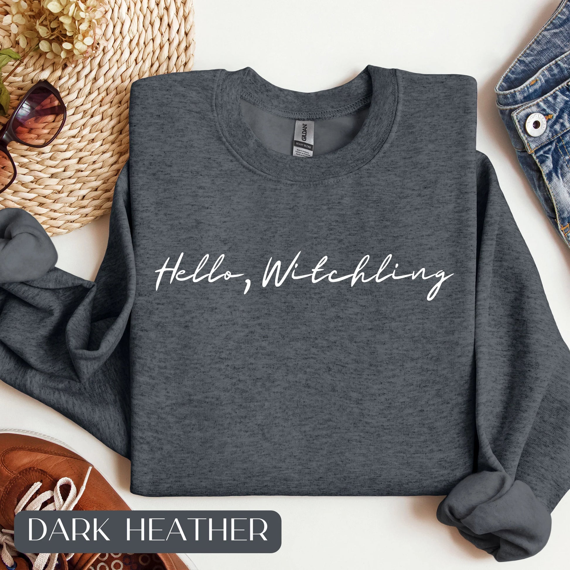 Throne of Glass Merch, Hello Witchling Manon Blackbeak The Thirteen Sweatshirt, Gift for Readers, TOG Sweatshirt